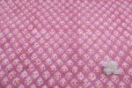 Soft Blush Pink Pure Soft Cotton HandBlock Printed Fabric - Image 3