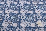 Deep Navy Blue Pure Soft Cotton HandBlock Printed Fabric - Image 3