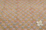 Camel Yellow Pure Soft Cotton HandBlock Printed Fabric - Image 3