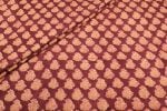 Maroon Red Pure Soft Cotton HandBlock Printed Fabric