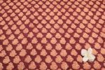 Maroon Red Pure Soft Cotton HandBlock Printed Fabric - Image 3