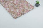 Soft Taupe Pure Soft Cotton HandBlock Printed Fabric - Image 2