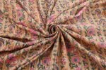 Mustard Beige Pure Soft Cotton HandBlock Printed Fabric - Image 4