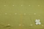 Olive Green Authentic HandLoom Woven Design Flowy Soft Cotton Fabric - Image 3