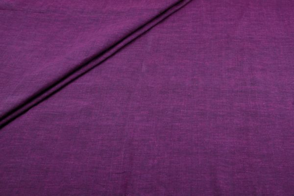 Pre-Cut 0.80m Plum Purple Authentic HandLoom Flowy Soft Cotton Fabric
