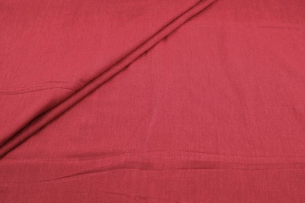 Pre-Cut 1.40m Deep Red Authentic HandLoom Flowy Soft Cotton Fabric