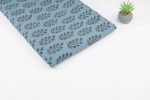 Blue - Neel Rajvansh Buta Ajrakh Cotton Blockprint Fabric - Image 2