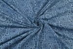 Blue - Neel Chakra Angan Ajrakh Cotton Blockprint Fabric - Image 4