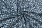 Blue - Neel Kamal Buti Ajrakh Cotton Blockprint Fabric - Image 4