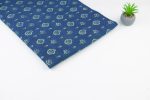 Blue - Raj Neel Rajvansh Buta Ajrakh Cotton Blockprint Fabric - Image 2