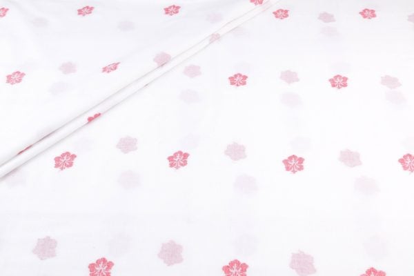 Pre-Cut 1.20m White - Natural White Jamdani Design Soft Cotton Fabric