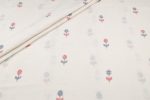 White - Natural White Jamdani Design Soft Cotton Fabric