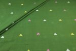 Green - Forest Moss Jamdani Design Soft Cotton Fabric