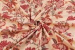 Warm Taupe Beige Pure Soft Cotton HandBlock Printed Fabric - Image 4