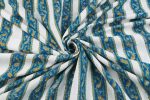 White Pure Soft Cotton HandBlock Printed Fabric - Image 4