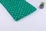 Emerald Green Bandhani Tie Dye 100% Pure Soft Cotton Satin Finish Fabric - Image 2
