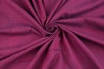 Royal Plum Flowy Handloom Cotton Fabric - Image 4