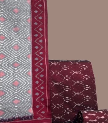 Authentic Mercerised Ikkat with Handloom Woven