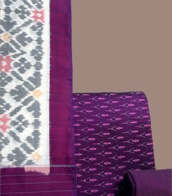 Authentic Mercerised Ikkat with Handloom Woven