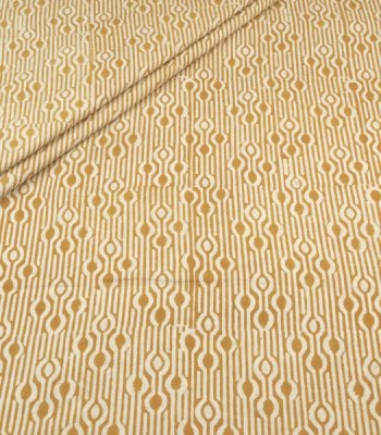 Authentic Bagru Handblock Printed Pure Soft Cotton Fabric