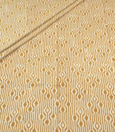 Authentic Bagru Handblock Printed Pure Soft Cotton Fabric
