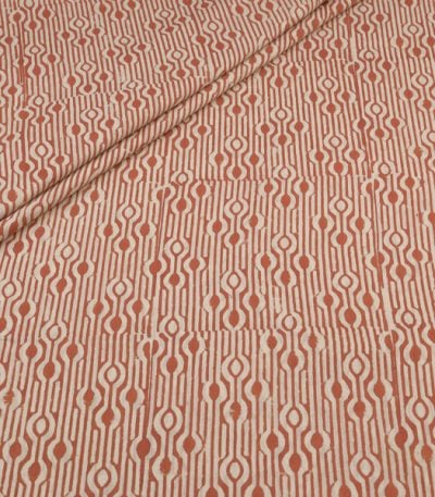 Authentic Bagru Handblock Printed Pure Soft Cotton Fabric