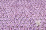 Lilac Floral Floral Handblock Printed 100% Pure Soft Cotton Fabric - Image 4