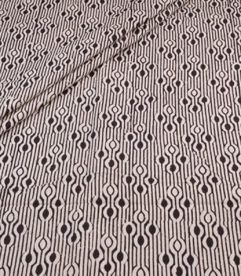 Authentic Bagru Handblock Printed Pure Soft Cotton Fabric