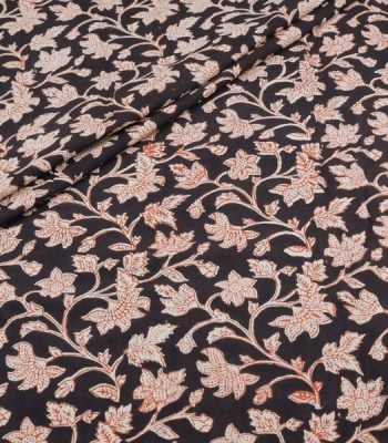 Authentic Bagru Handblock Printed Pure Soft Cotton Fabric