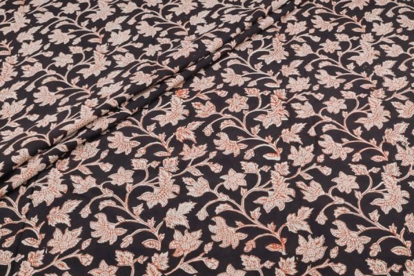 Authentic Bagru Handblock Printed Pure Soft Cotton Fabric
