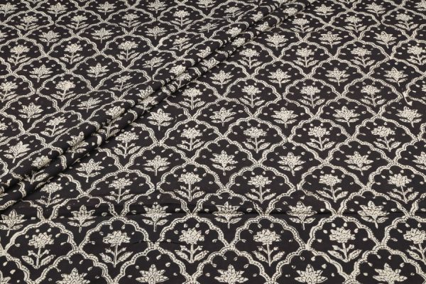 Authentic Bagru Handblock Printed Pure Soft Cotton Fabric