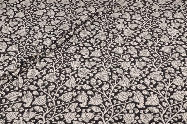 Authentic Bagru Handblock Printed Pure Soft Cotton Fabric