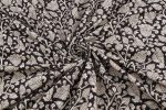 Natural Black Bagru Handblock Printed Cotton Fabric - Image 3