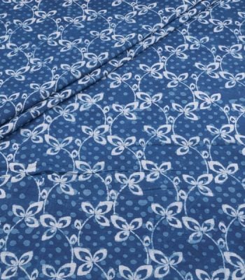 Authentic Bagru Handblock Printed Pure Soft Cotton Fabric