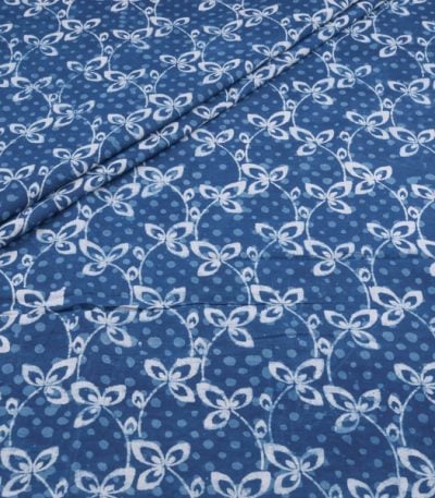 Authentic Bagru Handblock Printed Pure Soft Cotton Fabric