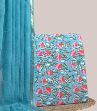 Authentic HandBlock Sanganeri Printed