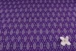 Electric Purple Mercerised Fine Handloom Ikkat Tie-Dye Pure Soft Cotton Fabric - Image 4