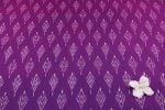 Indigo Violet Mercerised Fine Handloom Ikkat Tie-Dye Pure Soft Cotton Fabric - Image 4