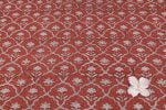 Heritage Jaal Red Bagru Handblock Printed Cotton Fabric - Image 4
