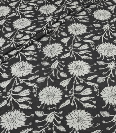 Authentic Bagru Handblock Printed Pure Soft Cotton Fabric