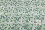 Abstract Sage Mist Bagru Handblock Printed Cotton Fabric - Image 4