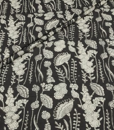 Authentic Bagru Handblock Printed Pure Soft Cotton Fabric