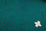 Emerald Ruby Dots Bandhani Tie Dye 100% Pure Soft Cotton Satin Finish Fabric - Image 4