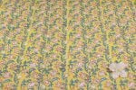 Daisy Yellow Pure Soft Cotton HandBlock Printed Fabric - Image 4