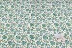 White Jaal Pure Soft Cotton HandBlock Printed Fabric - Image 4