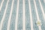 White Stripes Pure Soft Cotton HandBlock Printed Fabric - Image 4