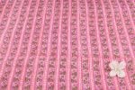 Fuchsia Stripes Pure Soft Cotton HandBlock Printed Fabric - Image 4