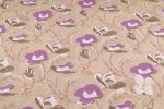 Rose Petal Beige Pure Soft Cotton HandBlock Printed Fabric - Image 4