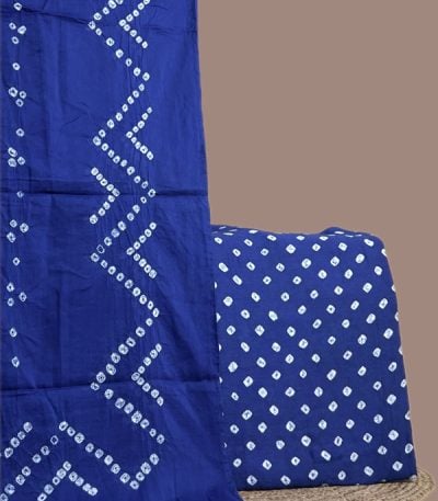 Authentic Handmade Tie-Dye Bandhani Cotton Dupatta & Top Fabric