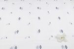 Snowflake Ivory Woven Design Flowy HandLoom Pure Soft Cotton Fabric - Image 4